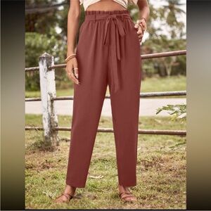 Elegant rust Brown Women's Pants